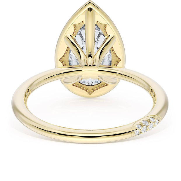 Pear Solitaire Engagement Ring
