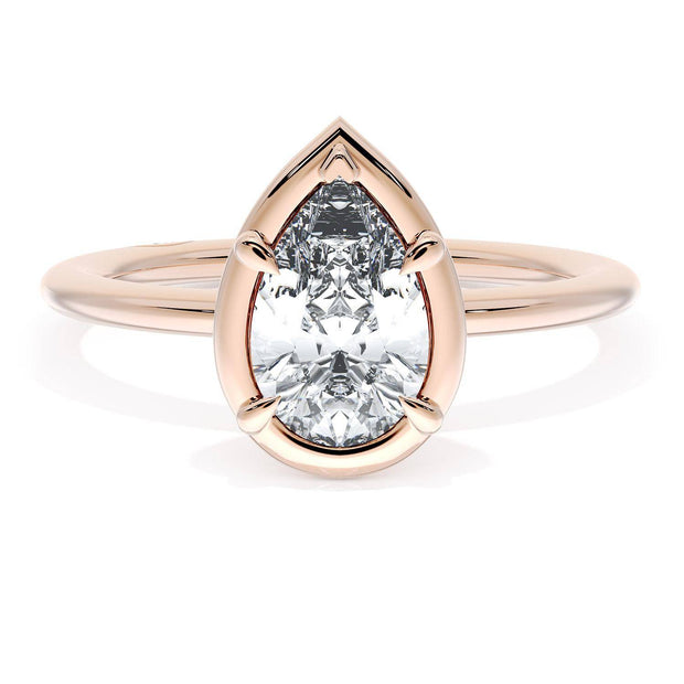 Pear Solitaire Engagement Ring