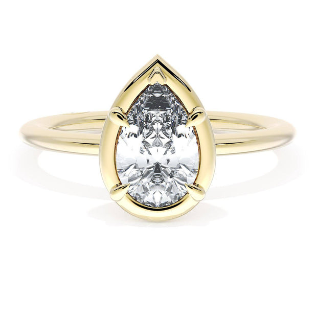Pear Solitaire Engagement Ring