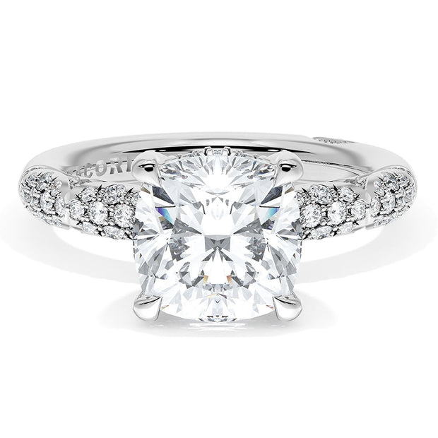 Tacori French Pavé Cushion Engagement Ring