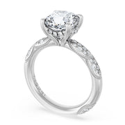 Tacori French Pavé Cushion Engagement Ring