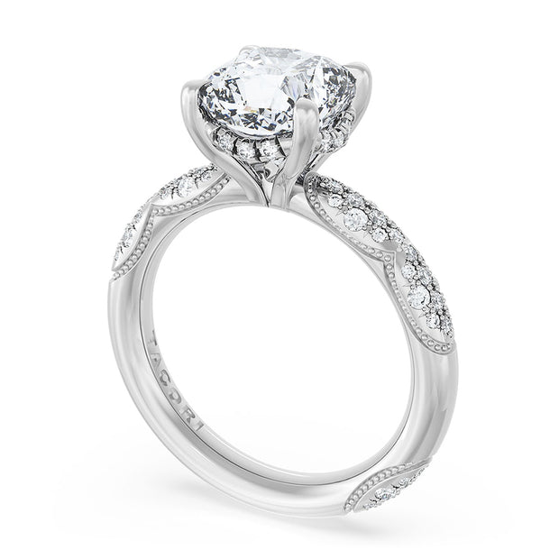 Tacori French Pavé Cushion Engagement Ring