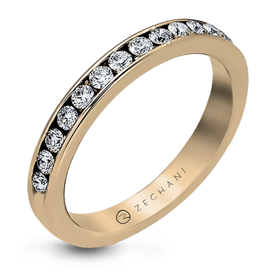 Bague anniversaire ZR13 en or 14 carats avec diamants