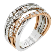 ZR1467 Right Hand Ring in 14k Gold with Diamonds