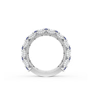 Marquise and Pear Blue Sapphire Mosaic Band