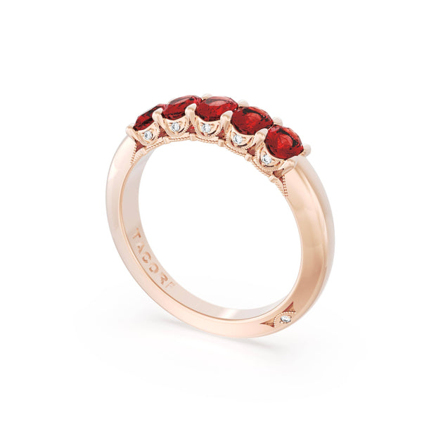 Oval Cut Ruby Eternity Band