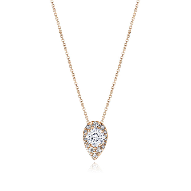 17"" Pear Bloom Diamond Necklace