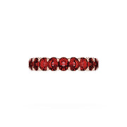 Oval Cut Ruby Eternity Band in 18kt Rose Gold