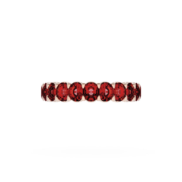 Oval Cut Ruby Eternity Band in 18kt Rose Gold