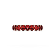 Oval Cut Ruby Eternity Band in 18kt Rose Gold
