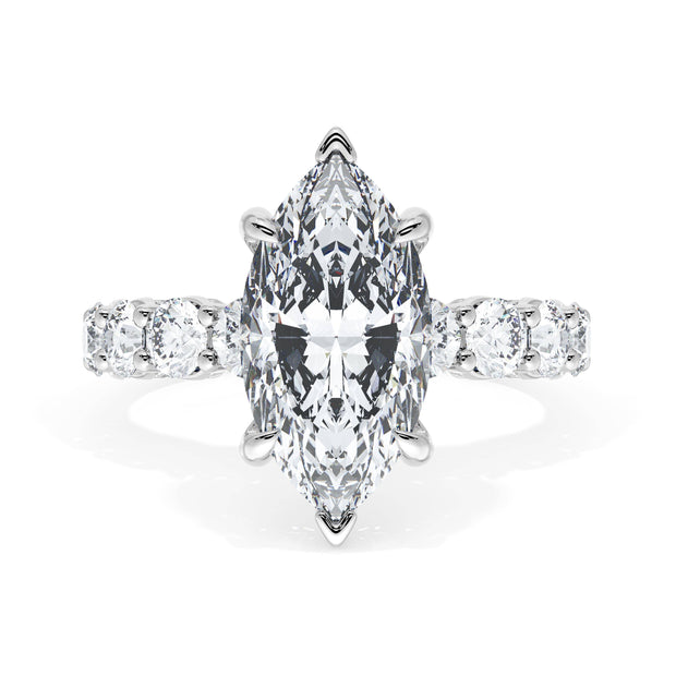 Marquise Solitaire Engagement Ring