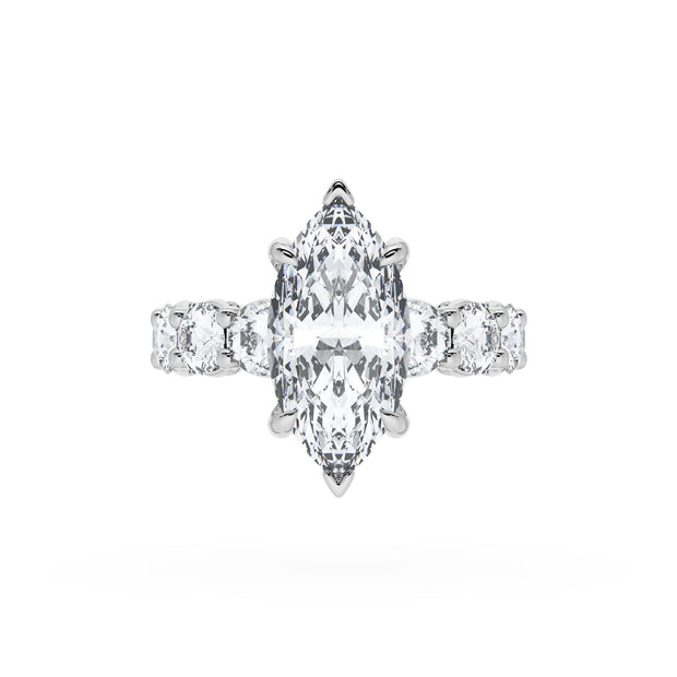 Marquise Solitaire Engagement Ring