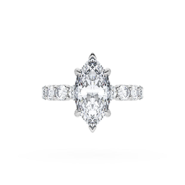 Marquise Solitaire Engagement Ring