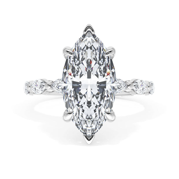 Marquise Solitaire Engagement Ring