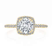 Cushion Bloom Engagement Ring