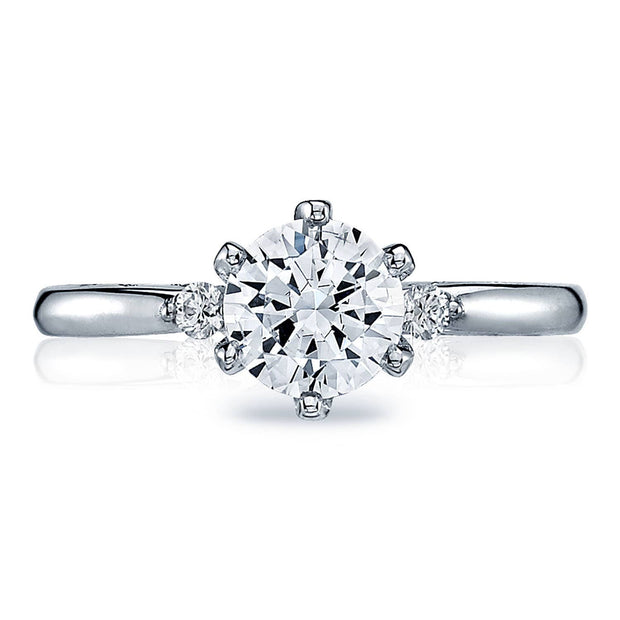 Round 3-Stone Engagement Ring