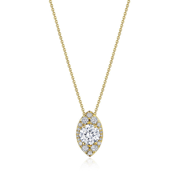 17"" Vertical Marquise Bloom Diamond Necklace