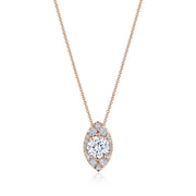 17"" Vertical Marquise Bloom Diamond Necklace