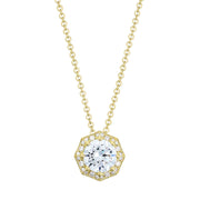 Art Deco Bloom Diamond Necklace