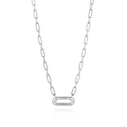 Silver Large Link Pendant