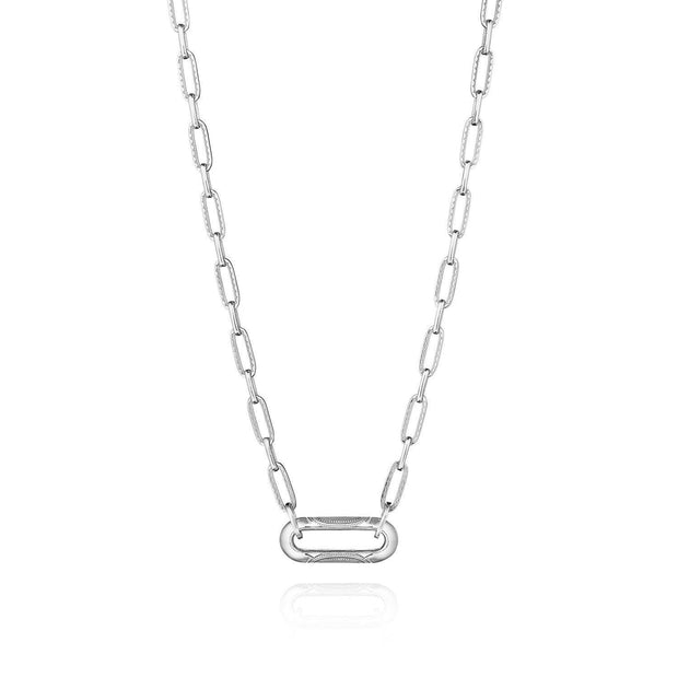 Silver Large Link Pendant