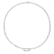 Silver Large Link Pendant