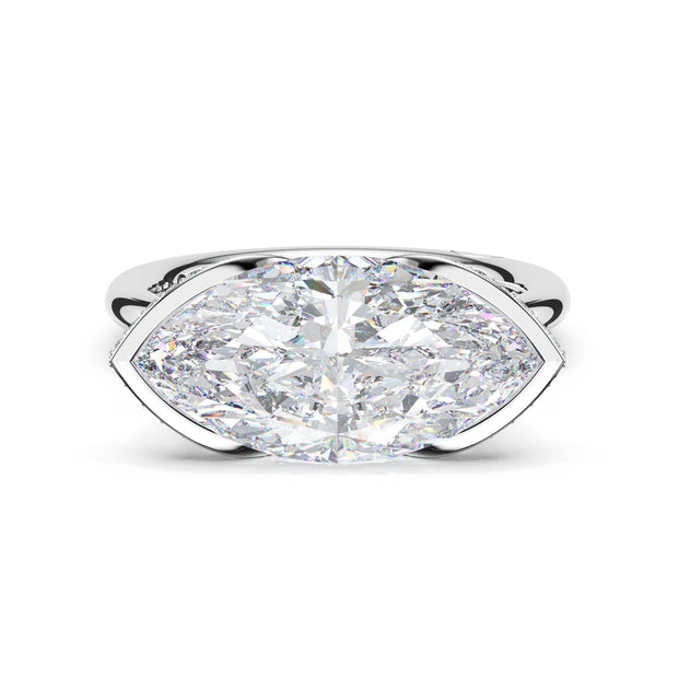 Marquise Solitaire Engagement Ring