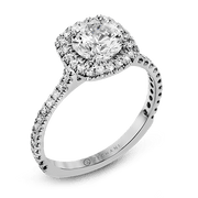 ZR1562 Engagement Ring in 14k Gold with Diamonds