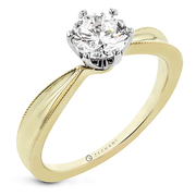 ZR2135 Engagement Ring in 14k Gold