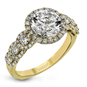 ZR1494 Engagement Ring in 14k Gold with Diamonds