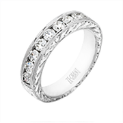 Bague de fiançailles ZR279 en or 14 carats avec diamants