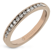 Bague anniversaire ZR12 en or 14 carats avec diamants