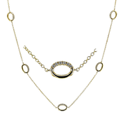 Necklace in 18k Gold with Diamonds