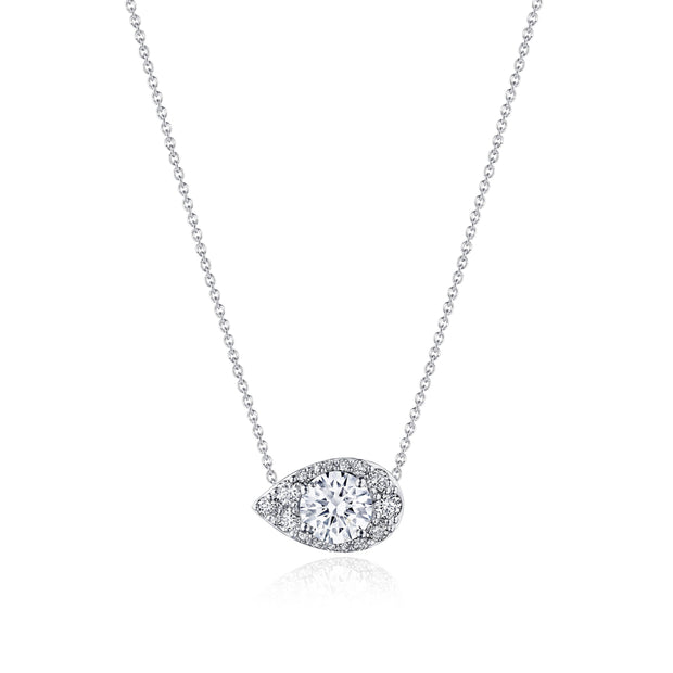 17"" Pear Bloom Diamond Necklace