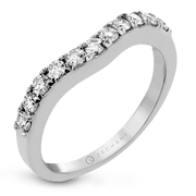 Bague d'anniversaire ZR437 en or 14 carats avec diamants