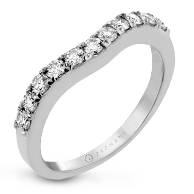 Bague d'anniversaire ZR437 en or 14 carats avec diamants