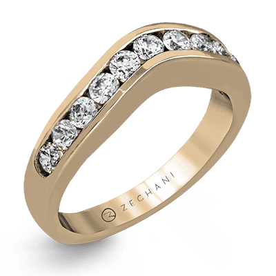 ZR1141 Anniversary Ring in 14k Gold with Diamonds