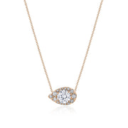 17"" Pear Bloom Diamond Necklace