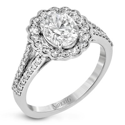 Bague de fiançailles en or 18 carats avec diamants