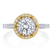 Round Bloom Engagement Ring