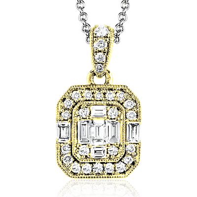 Pendant in 14k Gold with Diamonds