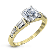 Bague de fiançailles ZR1032 en or 14 carats avec diamants