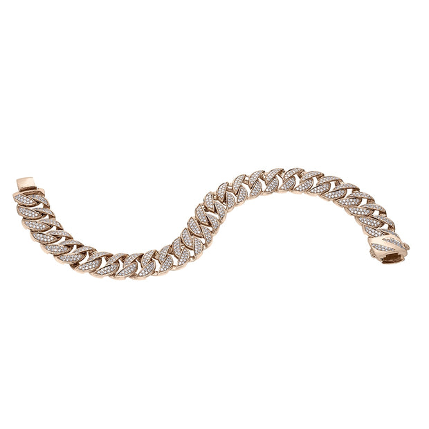 Stunning Diamond Curb Chain Bracelet