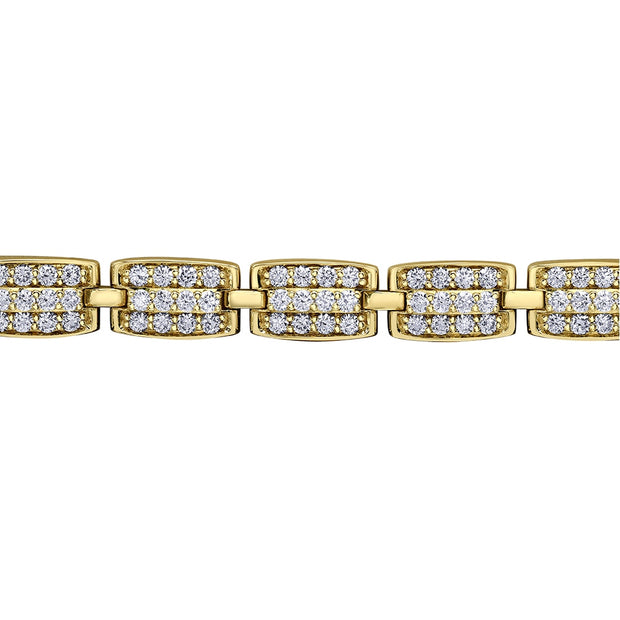 Canadian Diamond Bracelet in Yellow Gold