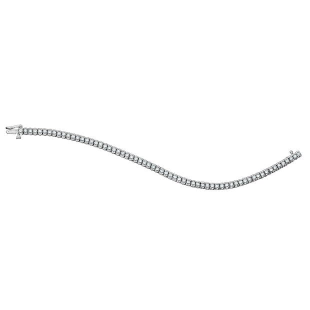 Bracelet tennis en diamants canadiens sertis clos