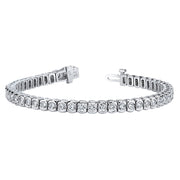 Bracelet tennis en diamants canadiens sertis clos