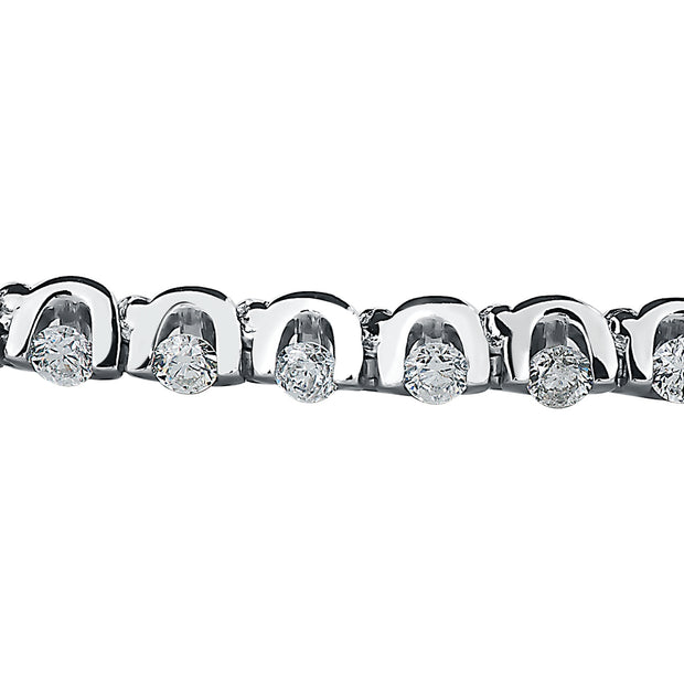 Tension Set Diamond Tennis Bracelet