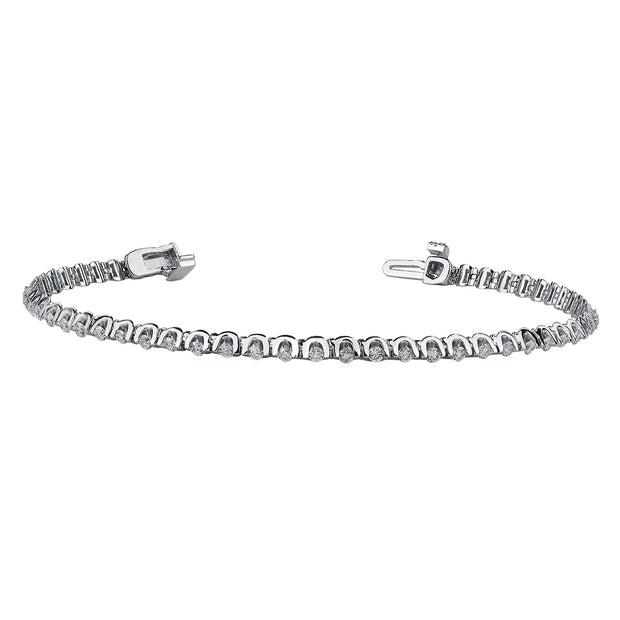 Tension Set Diamond Tennis Bracelet