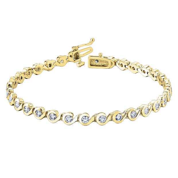 Tides of Love Canadian Diamond Tennis Bracelet