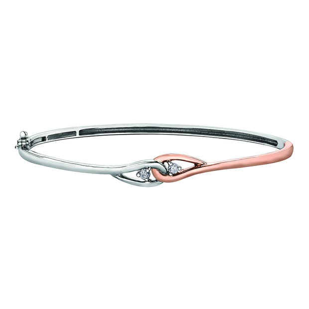 Toi-Et-Moi Diamond Bangle Bracelet